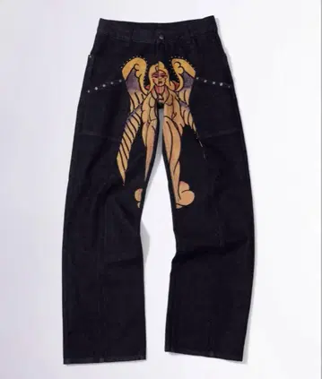 Sculptor Ed Hardy Cracked Angel Denim L