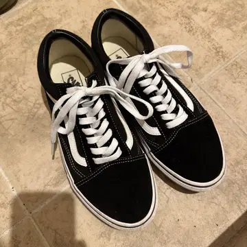 반스 VANS 블랙 스니커즈 25.5cm
