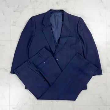 쓰리피스 셋업 수트 올 패턴 네이비 사이즈 BE5*GD370