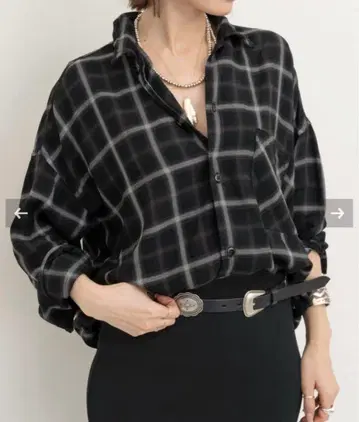 [ REMI RELIEF ] CHECK 2 WAY SHIRT
