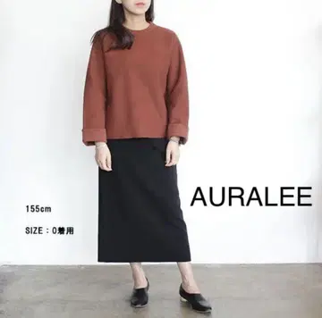 AURALEE 브라운 긴팔 니트 0 사이즈