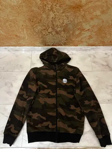 하이드로겐 집업 후드티 카모 패턴/블랙