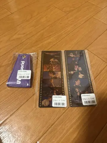 UVERworld 온라인 복권 타월 홀더 클리어 책갈피 2종