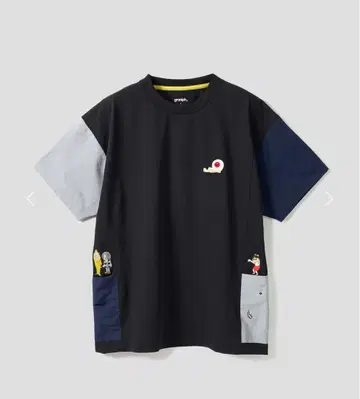 새상품 graniph 키타로와 친구들 사이드 포켓 빅 실루엣 T셔츠 XL