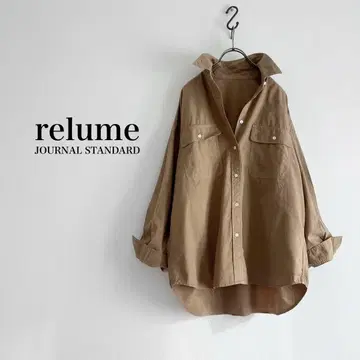 JOURNAL STANDARD relume 제품염 오버 사이즈 셔츠