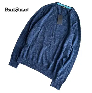 Paul Stuart 폴 스튜어트 울 니트 스웨터 L 네이비