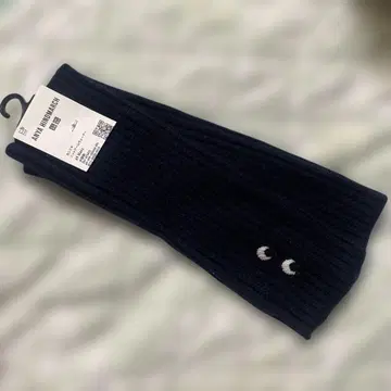 UNIQLO 안야 힌드마치 캐시미어 니트 암워머 네이비 새상품