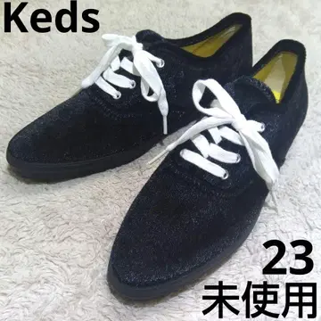 미사용 Keds 블랙 스니커즈 23 퍼 송치