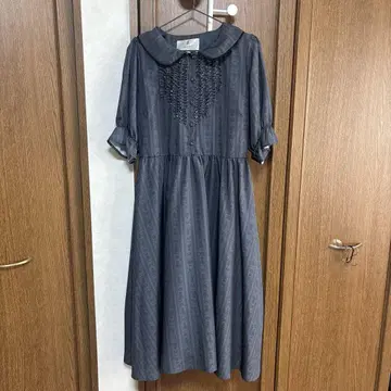 [새상품] 시마무라 아오키 미사코 수주 니나스 콜라보 원피스 블랙 3L