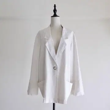 90s 빈티지 소프트 테일러드 자켓 아이보리 여성용
