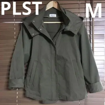 PLST 플라스테 나일론 후드 부착 블루종 마운틴 파카 카키색 M