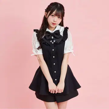 시크릿 허니 슬릿 소매 요크 절개 셋업