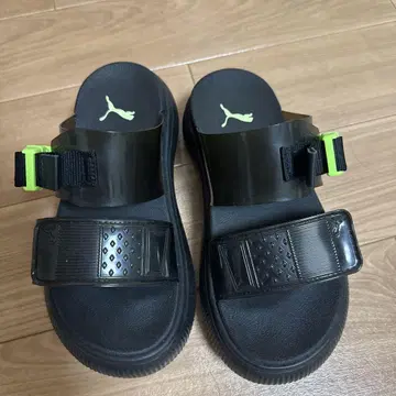 Puma 스포츠 샌들 블랙/그린