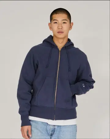 Champion C3-J134 네이비 후드티 XL
