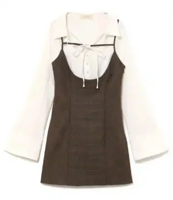 Betty layered check dress