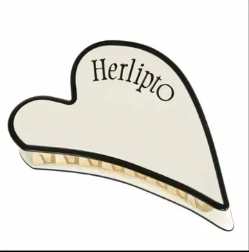 Herlipto Bicolor Heart Hair Clip black