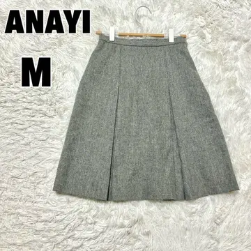 ANAYI 아나이 (M) 플리츠 스커트 울 혼방