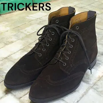 [새상품급] 트리커스 스웨이드 윙팁 부츠 다크 브라운 6.5