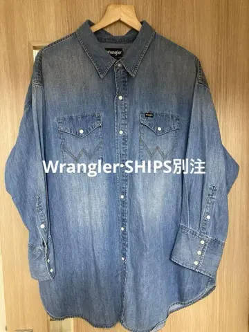 Wrangler 데님 셔츠 긴팔