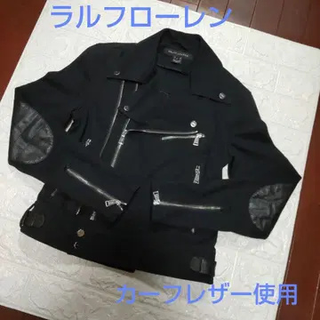 랄프 로렌 블랙 더블 라이더 자켓 시착만 한 상품