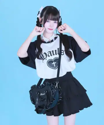 Hauls 이카츠 로고 BIG 래글런 TEE