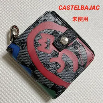 미사용 CASTELBAJAC 까스텔바작 접이식 지갑 라운드 지퍼