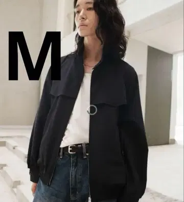 PE PLAID HARRINGTON JACKET 차콜