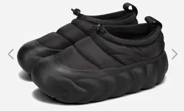 CROCS 오버퍼프 쇼티 사보 클로그 샌들 블랙