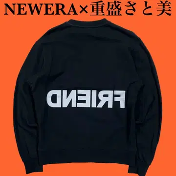 NEW ERA 사토미 시게모리 콜라보 크루넥 맨투맨 FRIEND M