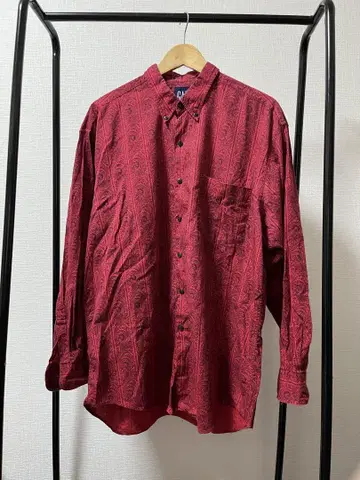 90s GAP 페이즐리 무늬 버튼 다운 셔츠