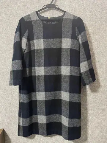 BEAMS HEART 체크 무늬 미니 원피스