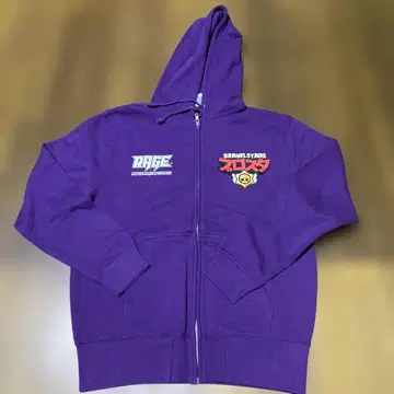 후드티 RAGE 퍼플 새상품급 BRAWLSTARS