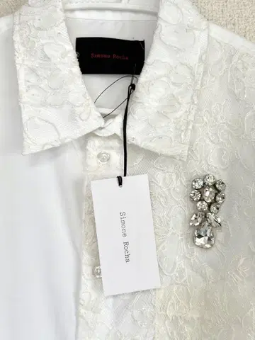 Simone Rocha 레이스 디테일 셔츠