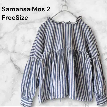 사만사 모스모스 2way 볼륨 슬리브 전후 착용 블라우스 SM2
