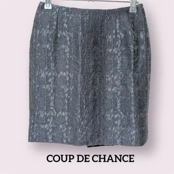 새상품급 COUP DE CHANCE 쿠 드 샹스 미니 스커트 그레이 36