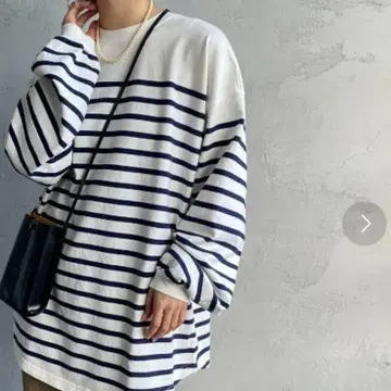 THE SHINZONE 패널 보더 롱 T 빅 실루엣 루즈핏