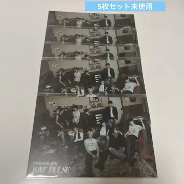 TREASURE LOTE PULSE 시리얼 5장 세트 미사용