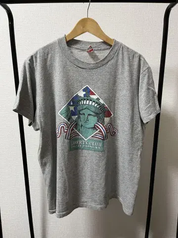 90's Statue of Liberty 티셔츠 그레이