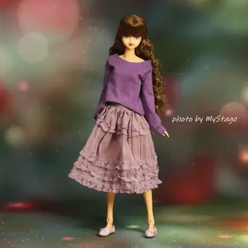 msdr-4775 플리츠 스커트와 발란스 슬리브 T셔츠 (momoko용)