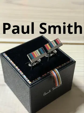 폴스미스 커프스 멀티 컬러 컬러풀 스퀘어 새상품급 PaulSmith
