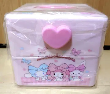 새상품 산리오 구급 상자 수납 박스 빅 리본 무늬