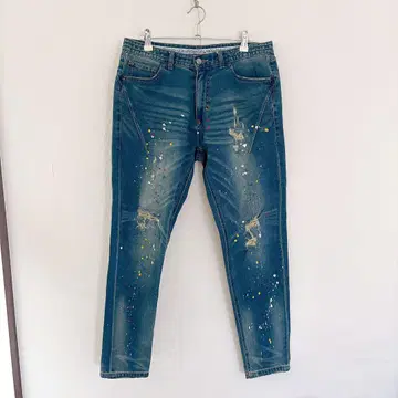 NUMBER (N)INE DENIM 페인팅 테이퍼드 데님