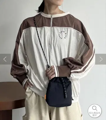 CPCM 나일론 하프 지퍼 풀오버