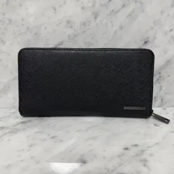 새상품 미사용 ARMANI 아르마니 장지갑 멀티 케이스 블랙 블랙 가죽