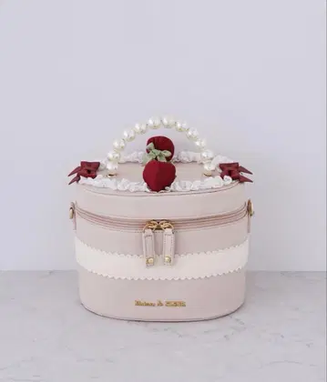 Maison de FLEUR 케이크형 펄 핸들 백