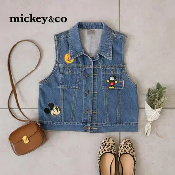 MICKEY & CO. 미키앤코 데님 베스트 L 사이즈 키즈
