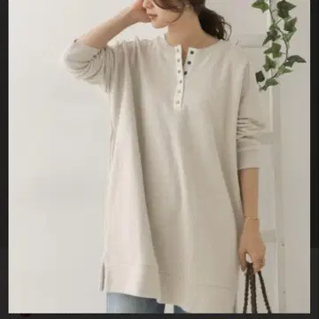 정가 8640엔 [ 미사용 새상품 ] 리바이벌 쭈리 헨리넥 튜닉