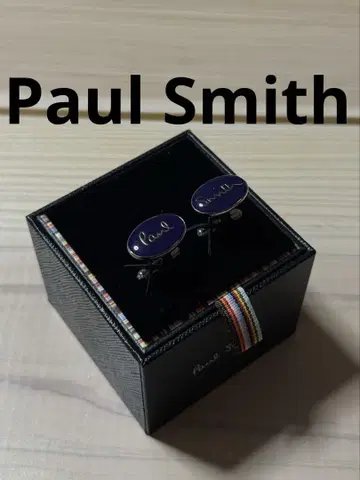 폴스미스 커프스 오벌 퍼플 심플 실버 PaulSmith