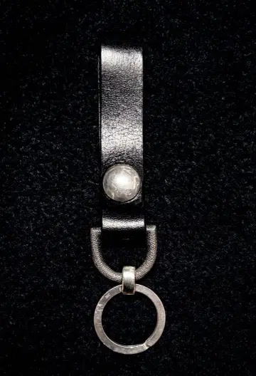 레어 IHATOV 925 이하토브 벨트 키체인 가죽 반지