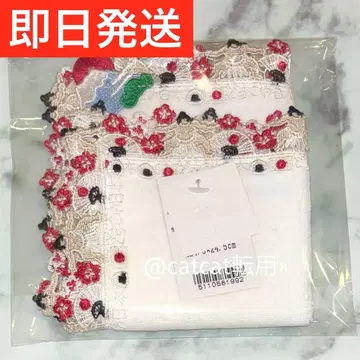 [ 당일 발송 ] 긴자와 레이스 타월 손수건 도시코이 일본 화이트 화이트